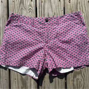 Ralph Lauren Polo Women's Shorts Size 2 Sport Cotton Flowers Pink Green Lined